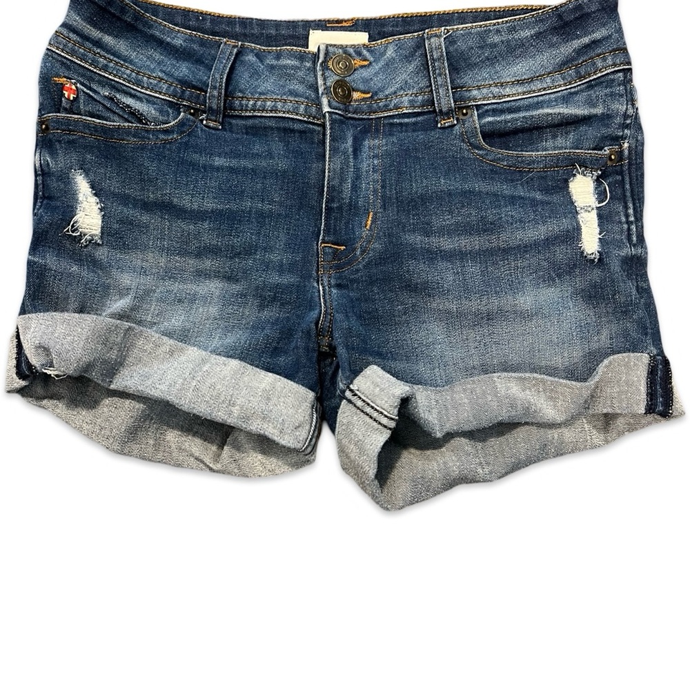 Hudson Ruby Mid Thigh Shorts Blue Size 28